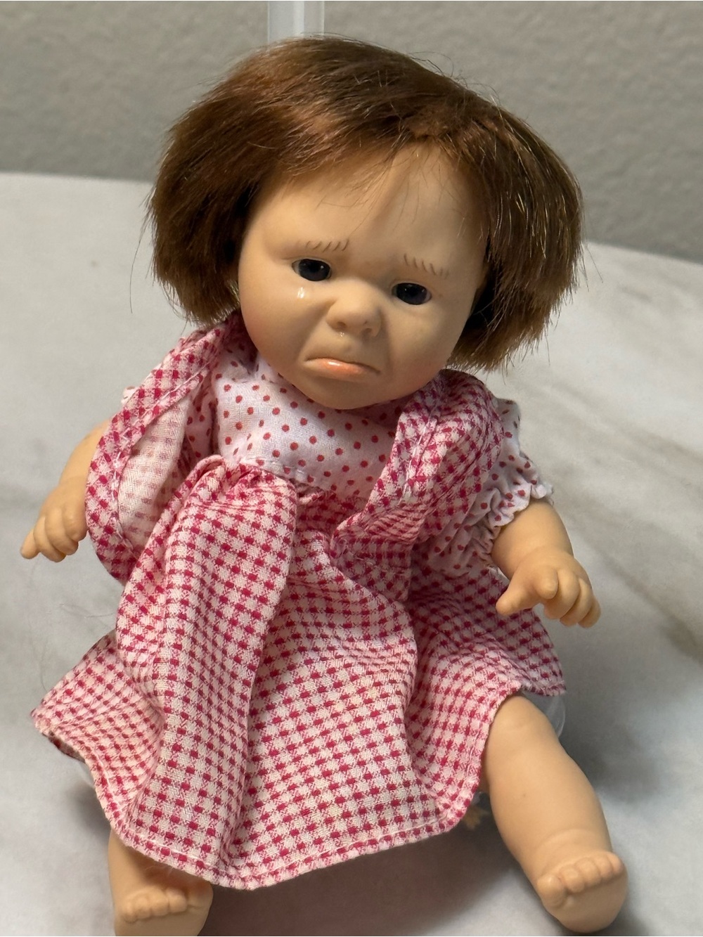 GI-Go my pals 1990’s beanbag doll pouting crying expression 8” tall collectible